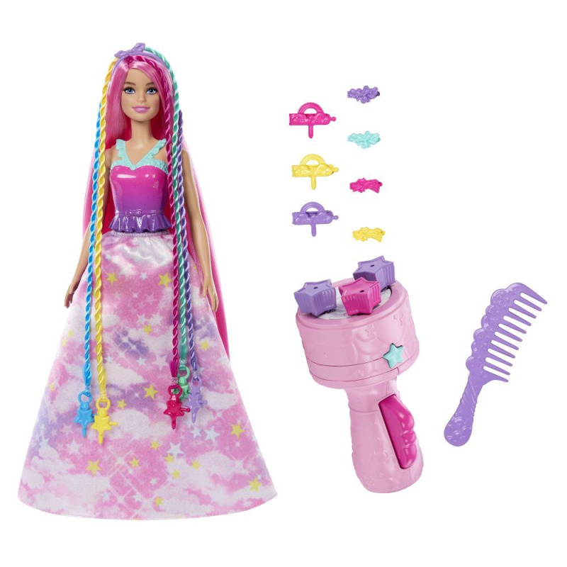 Barbie Princezna s kadeřnickými doplňky