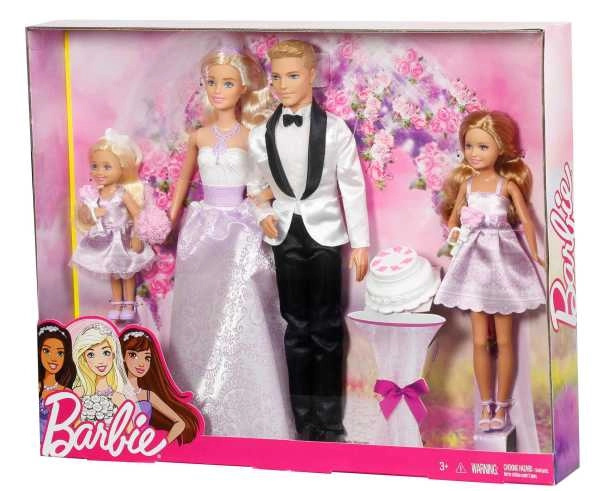 Barbie svatební sada panenek (4 ks)