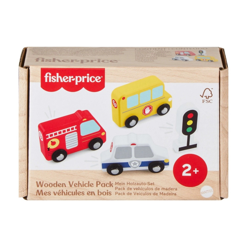 Dřevěné auta Fisher-Price