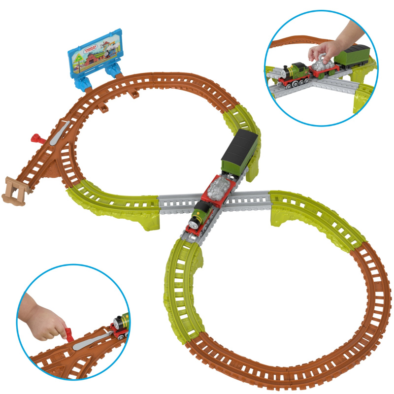 Thomas & Friends recyklační závod – vláčkodráha s lokomotivou Whiff, 17 dílů