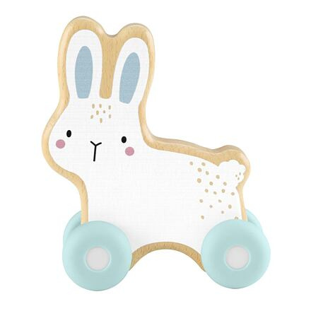 Fisher-Price Dřevěný zajíček na kolečkách