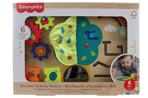 Fisher-Price dřevěná hrací deska Zahrádka