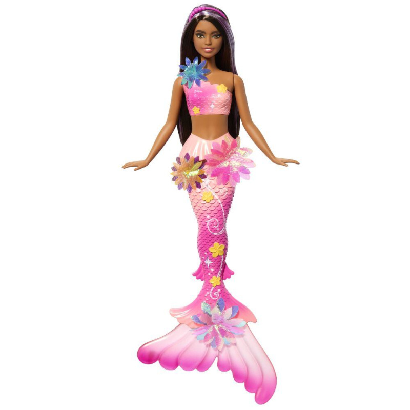 Barbie mořská víla brunetka – Rozkvétající květiny