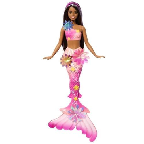 Barbie mořská víla brunetka – Rozkvétající květiny
