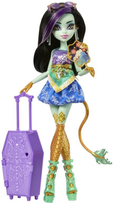monster high jinafire long cestovní set s překvapeními 28 cm