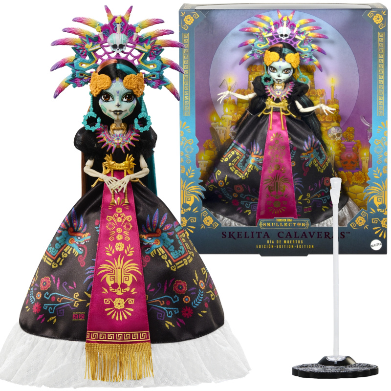 Monster High sběratelská panenka Skelita Calaveras Dia de Muertos Skullector