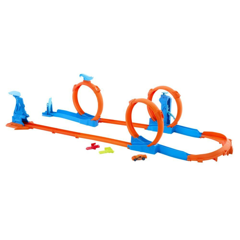 Hot Wheels Trojitá Smyčková Dráha