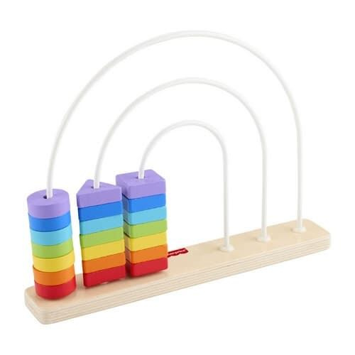 Fisher Price Dřevěné korálkové bludiště Duha