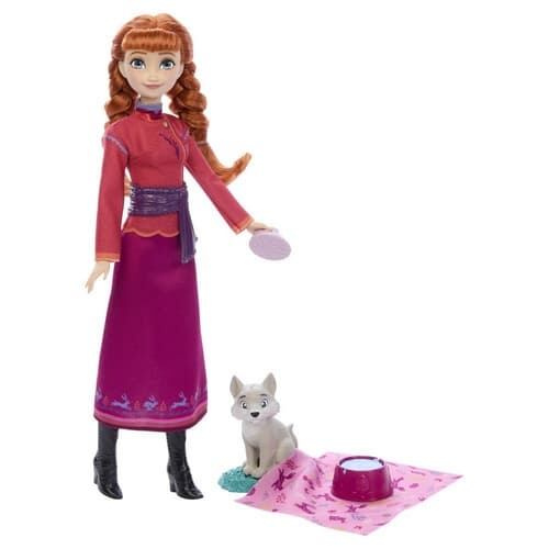 Panenka DISNEY FROZEN Anna s vlčkem a doplňky