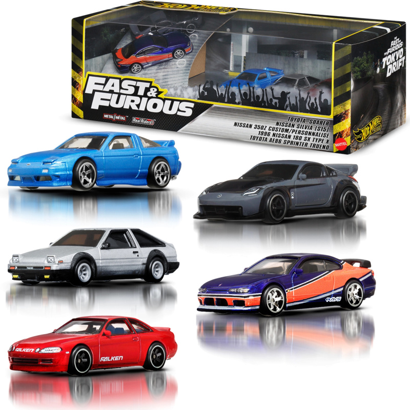 Hot Wheels Szybce a zběsile – sada 5 kovových autíček FAST & FURIOUS