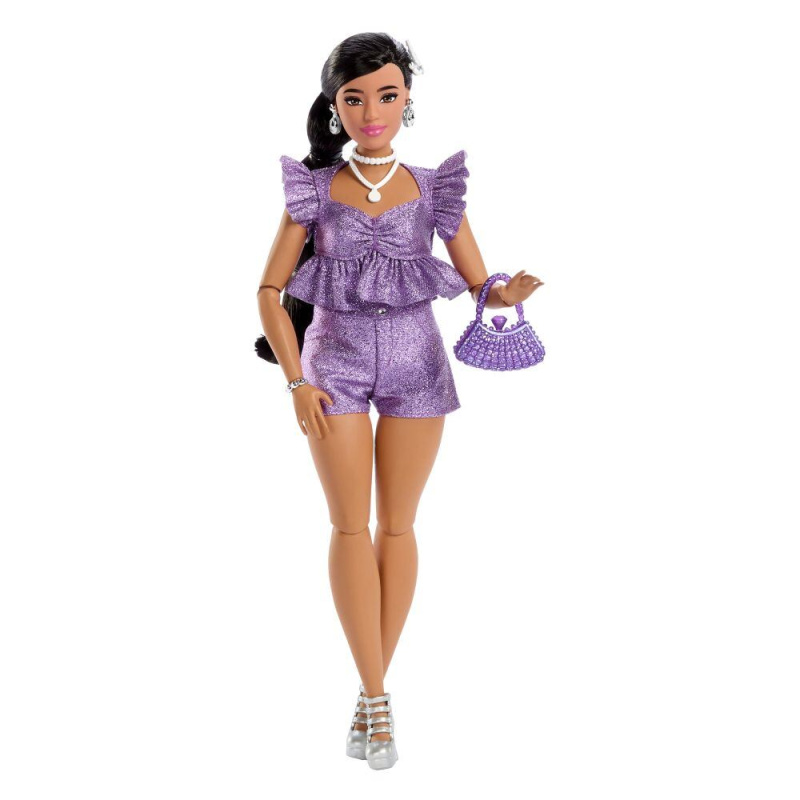 Barbie Deluxe Modelka - Fialové Šortky