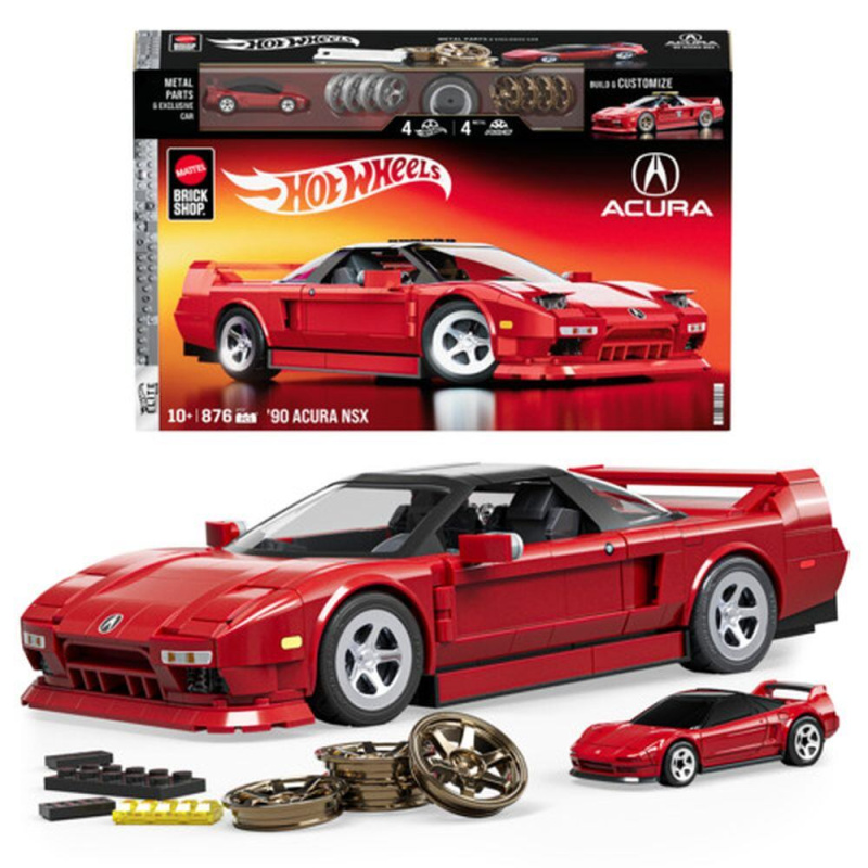 Stavebnice HOT WHEELS Elite Brick Shop – '90 ACURA NSX 1:16