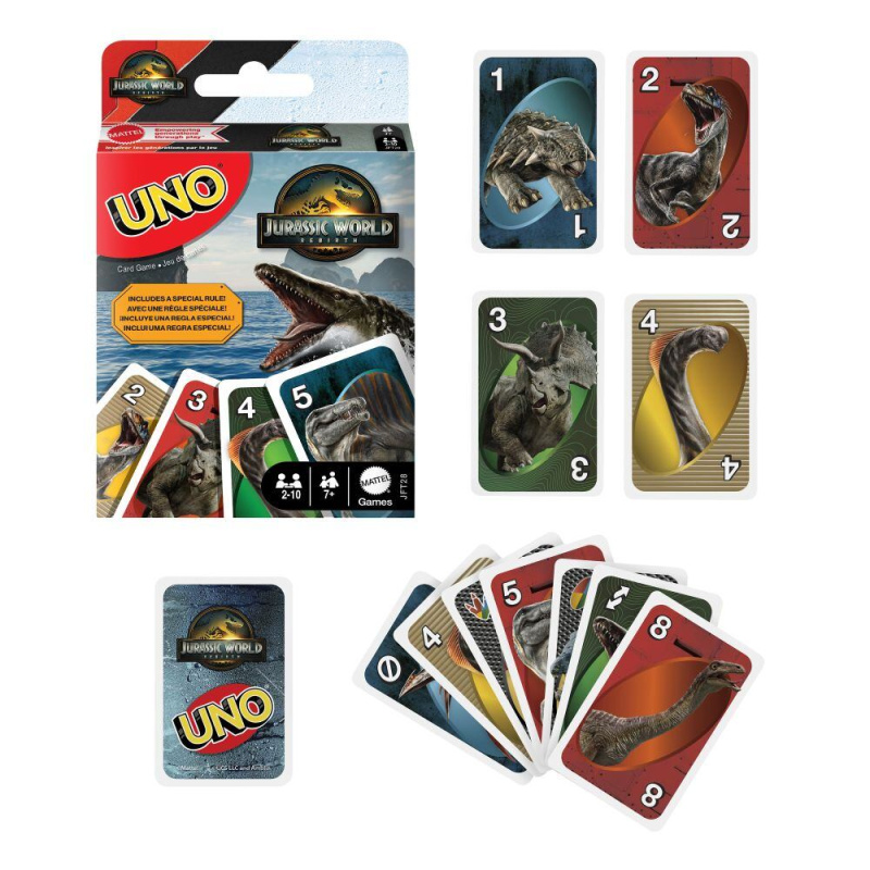 Mattel UNO Jurský svět 4