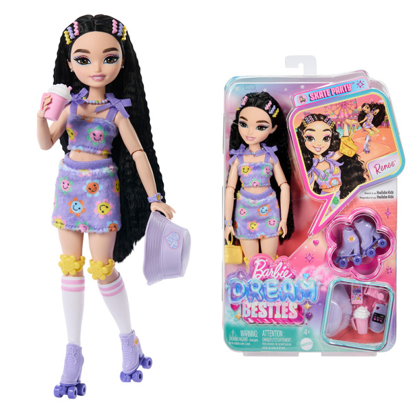 Panenka Barbie Dream Besties na kolečkových bruslích Renee