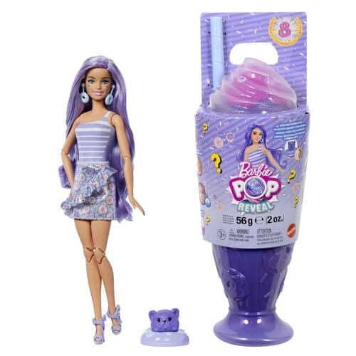 Barbie Panenka Pop Reveal Fialová