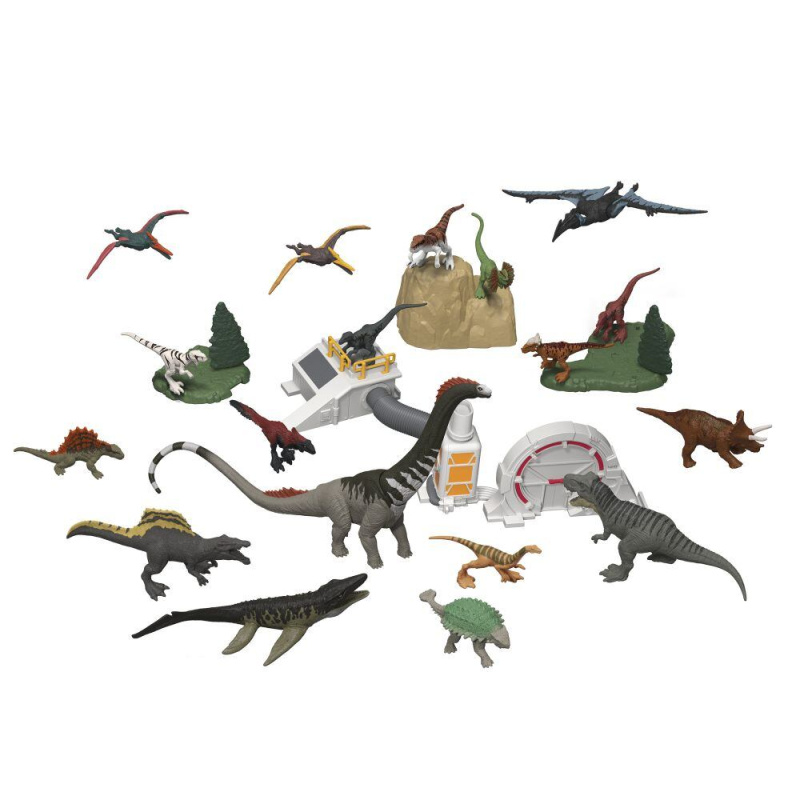 adventní kalendář JURASSIC WORLD 2025 – mini dinosauři a scéna
