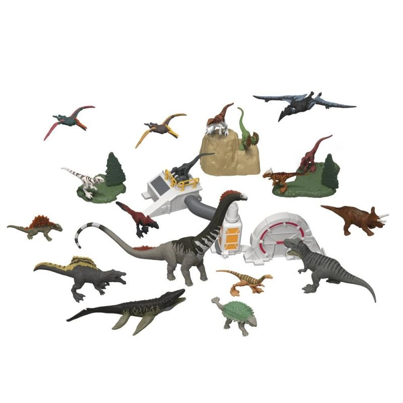 adventní kalendář JURASSIC WORLD 2025 – mini dinosauři a scéna