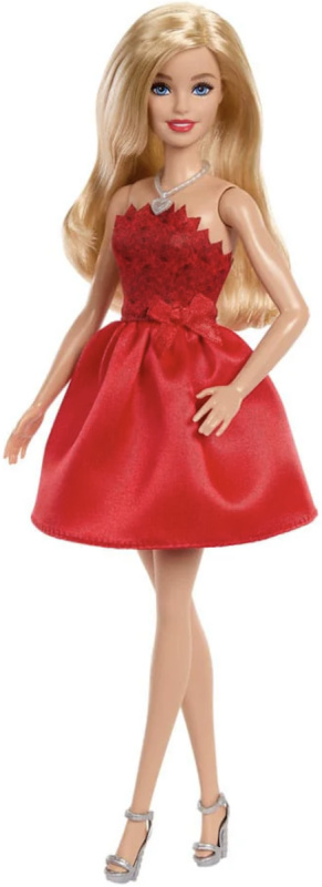 Mattel Barbie panenka k 80. výročí v rubínových šatech