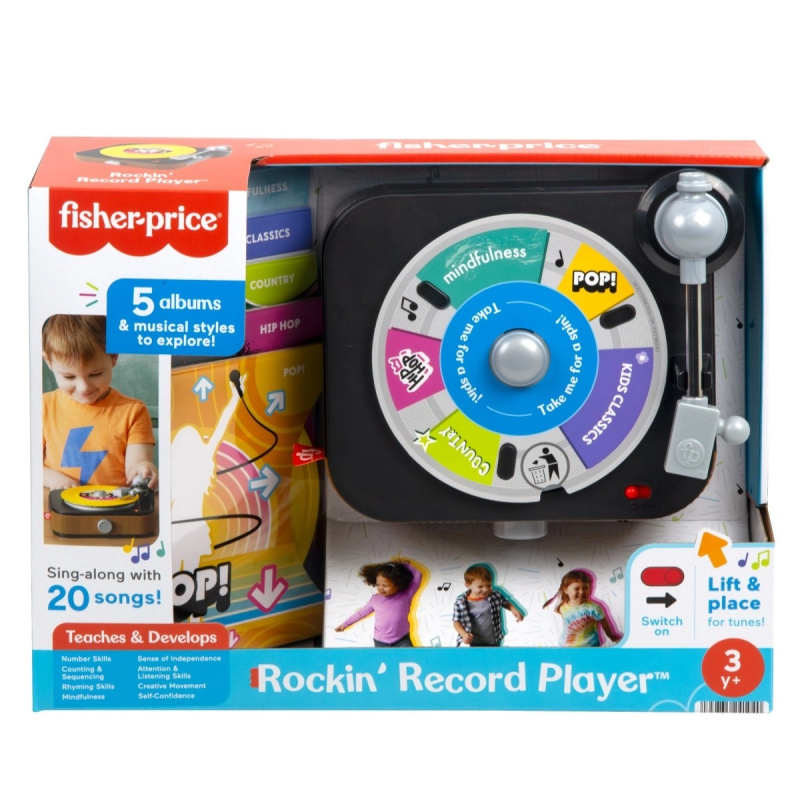 Gramofon pro nejmenší FISHER-PRICE – interaktivní dětské rádio