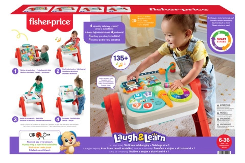 Mluvící hrací stoleček 4 v 1 FISHER-PRICE se Smart Stages
