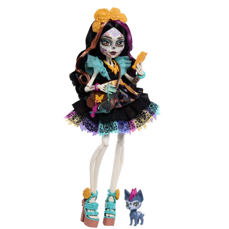 Monster High panenka Skelita Calaveras s doplňky