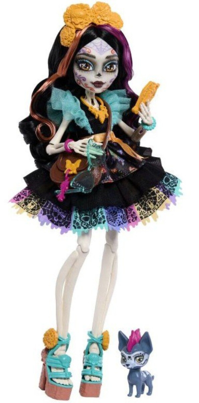 Monster High panenka Skelita Calaveras s doplňky