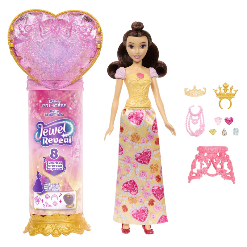 Disney princezna Jewel Reveal Bella s doplňky