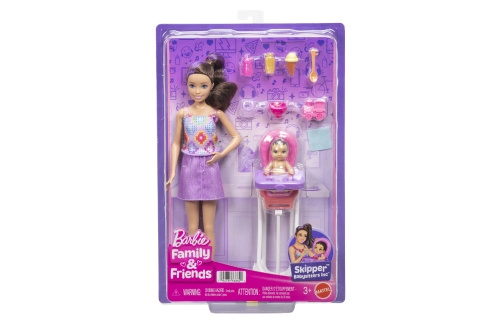 Barbie Skipper Babysitters – chůva s jídelní židličkou