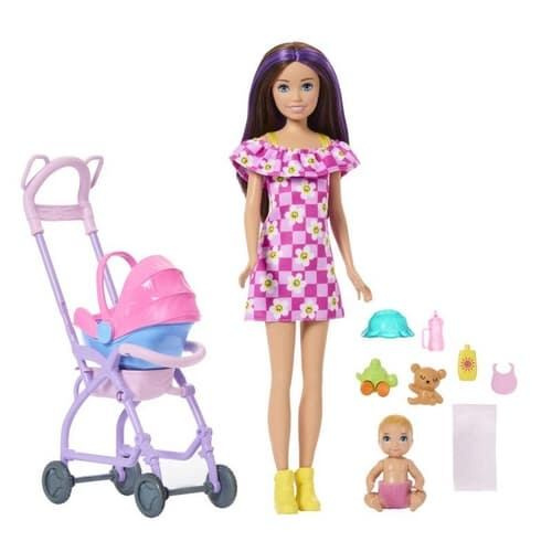 Barbie Skipper chůva s kočárkem