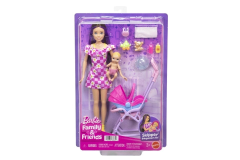 Barbie Skipper chůva s kočárkem