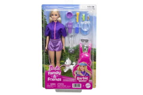 Barbie panenka na výlet s pejskem Malibu