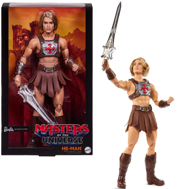 Mattel Barbie Signature sběratelská panenka Ken jako He-Man (Masters of the universe)
