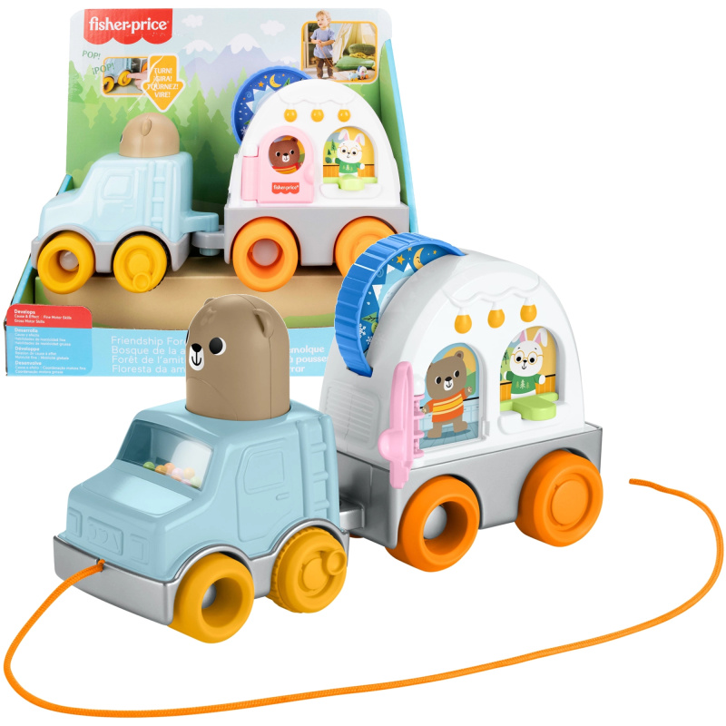 Fisher-Price tahací edukativní kamper pro miminka