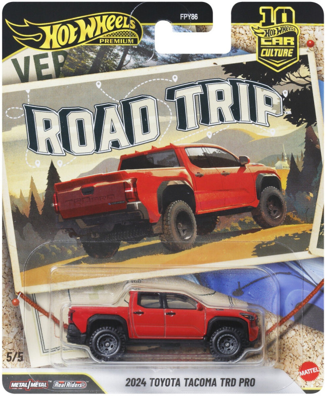 Hot Wheels Premium 2024 Toyota Tacoma TRD PRO Road Trip Car Culture