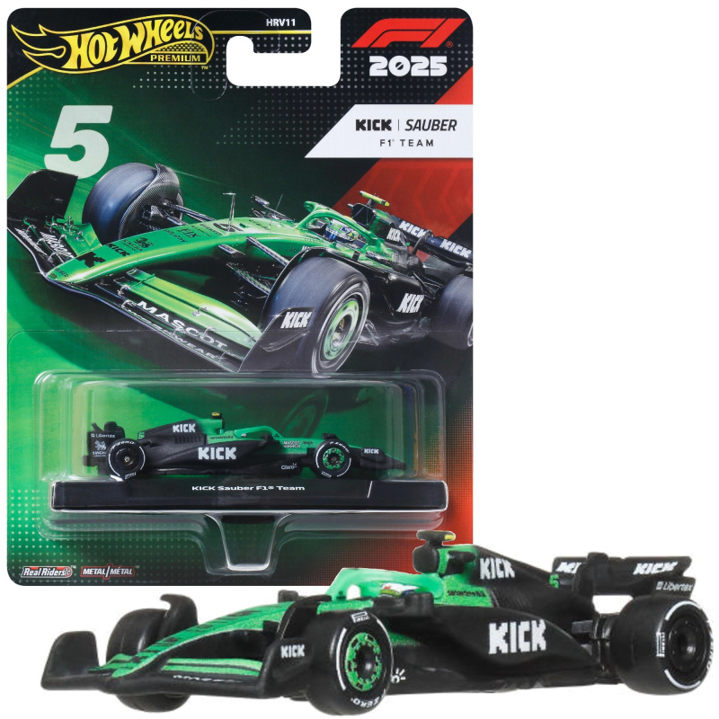 Hot Wheels Premium formule 1 – závodní vůz Sauber Gabriel Bartoleto #5 (2025)