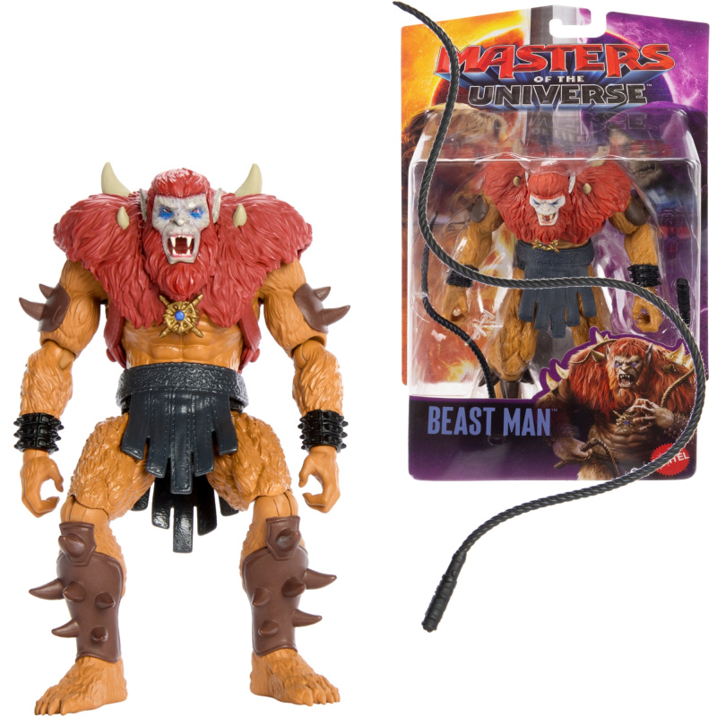 Mattel Masters of the Universe figurka Beast Man 14 cm s bičem