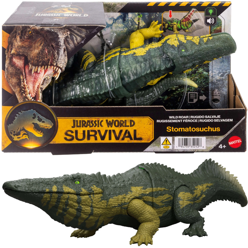 Interaktivní dinosaurus Jurassic World Stomatosuchus se zvukem a světlem