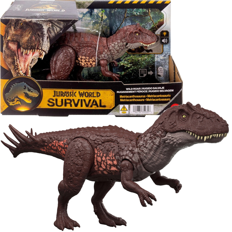 Interaktivní dinosaurus Jurassic World Metriacanthosaurus se zvukem a světlem Mattel