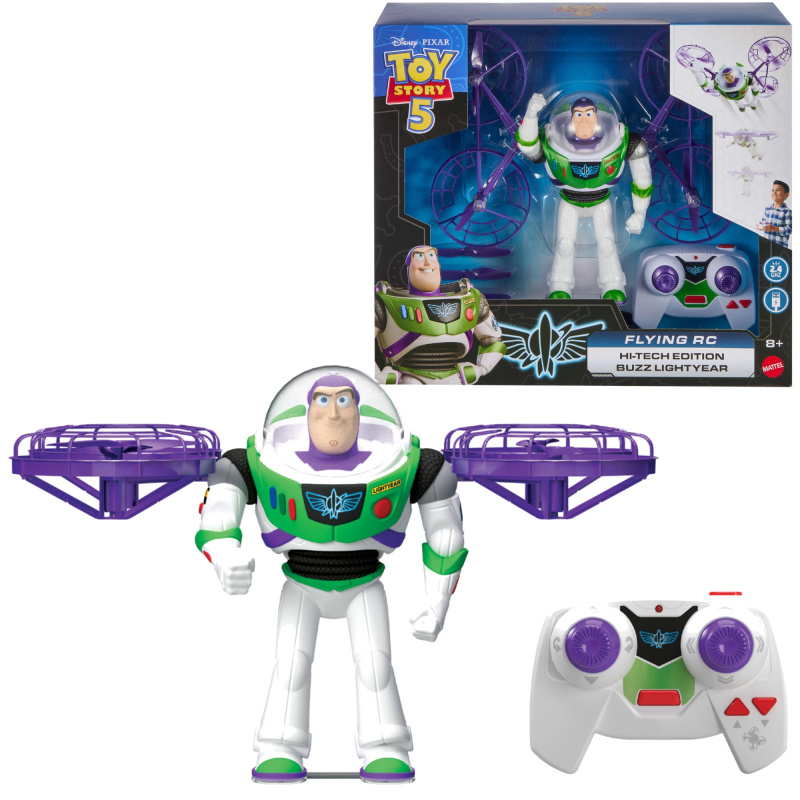 Mattel Disney Pixar Toy Story létající RC figurka Buzz Rakeťák 18 cm