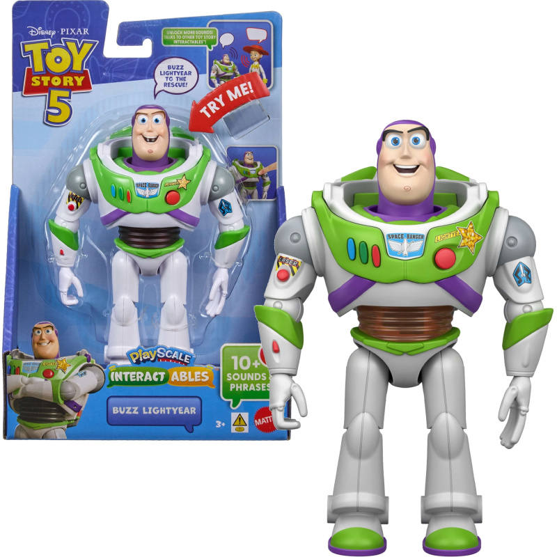 Mattel Disney Toy Story interaktivní figurka Buzz Rakeťák 18 cm (EN)
