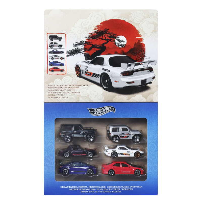 Hot Wheels silver series Streets of Japan – sada angličáků 1:64