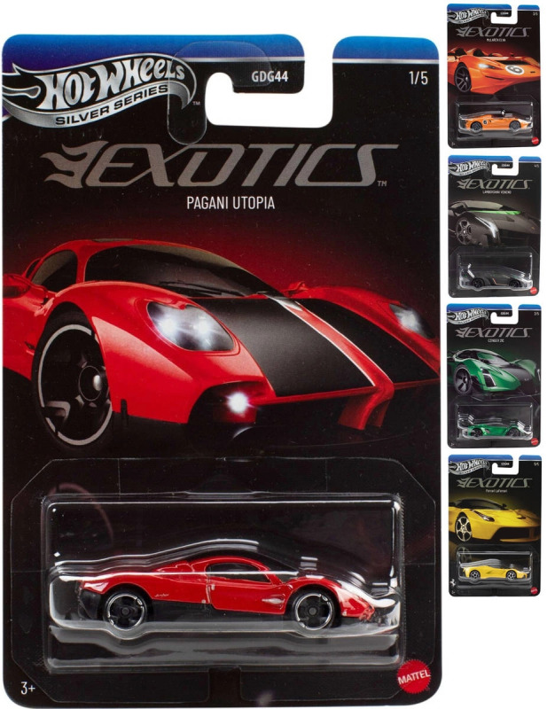 Hot Wheels Silver Series Exotics kovový model auta - 1 kus