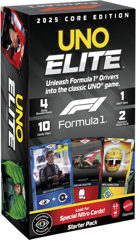 UNO Formula 1 Elite Racers karetní hra