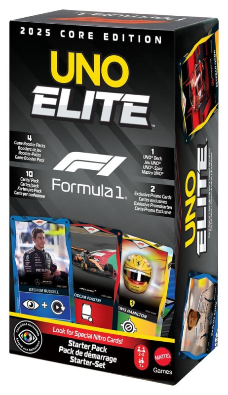 UNO Formula 1 Elite Racers karetní hra