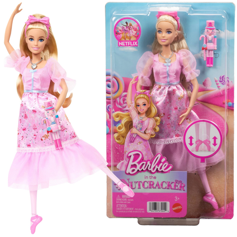 Barbie Louskáček – baletka Clara v růžové noční košili