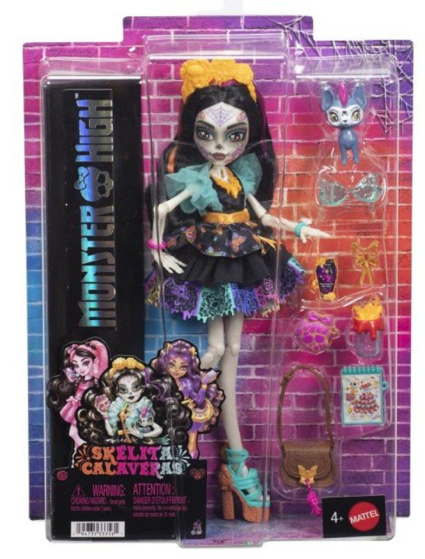 Monster High Robecca Steam panenka 28 cm s doplňky a mazlíčkem