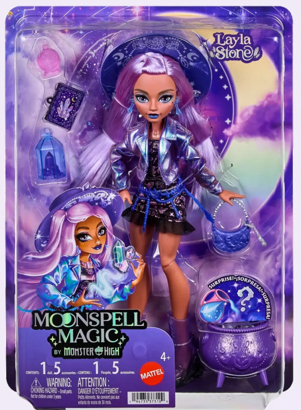 Monster High Moonspell High Layla Stone – módní panenka 26 cm s doplňky