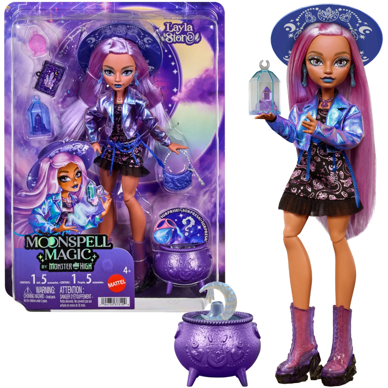 Monster High Moonspell High Layla Stone – módní panenka 26 cm s doplňky