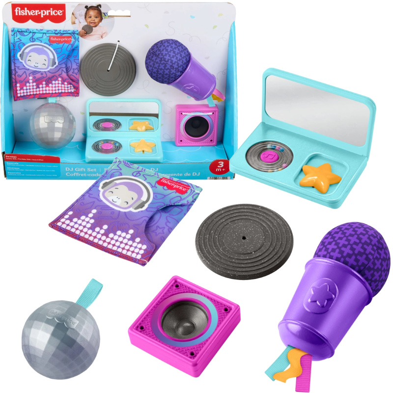 Fisher-Price malý DJ dárková sada smyslových hraček pro miminka