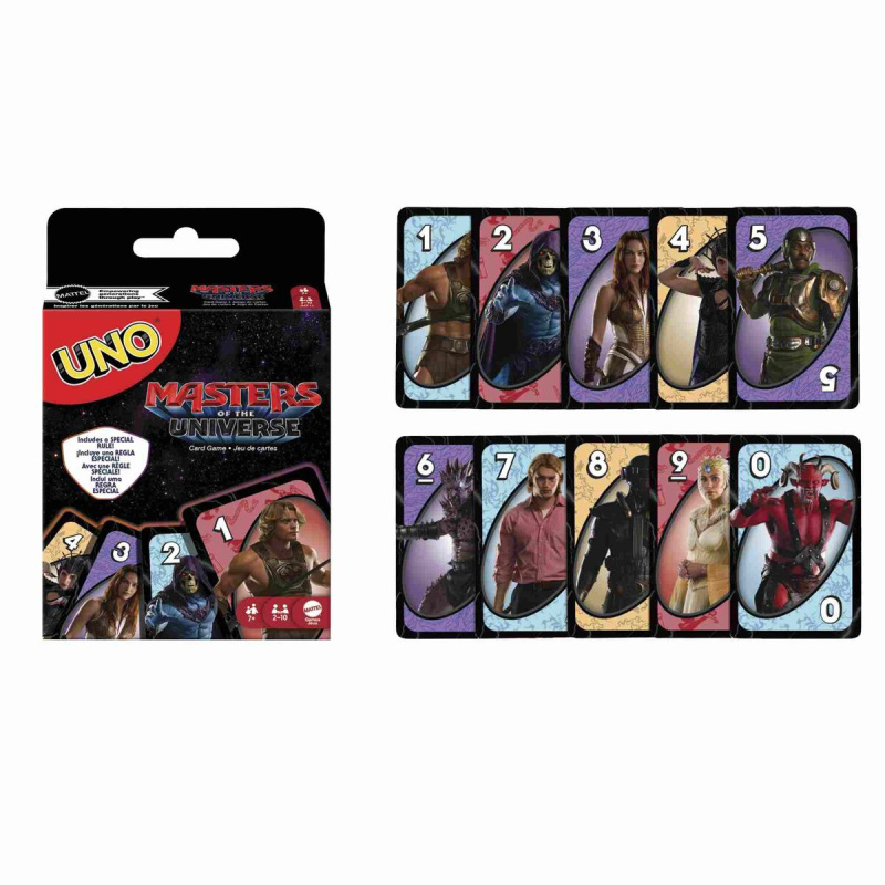 Mattel Uno masters of the universe – wladci vesmiru